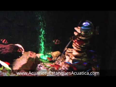 AQUAEL AIRLIGHTS LED BURBUJAS DECORACION ACUARIO