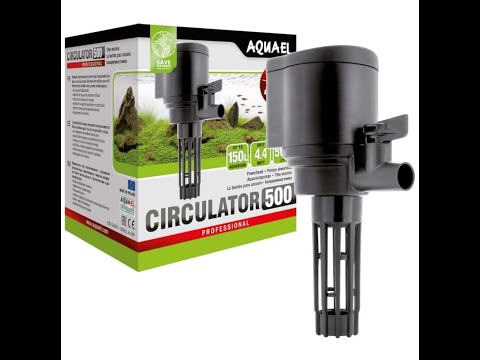 Aquael Circulator 500 Mega wydajna Pompa Filtr do akwarium 500l/h 4,4W Turbo 500 unboxing test pokaz