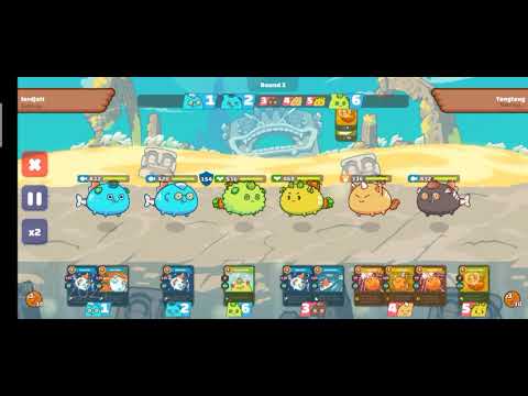 Axie Infinity : Plant Aqua Aqua Team Gameplay