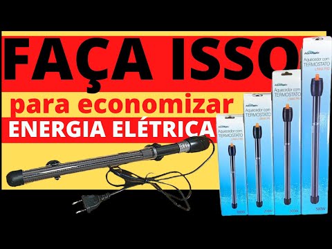 Como Regular  CALIBRAR o AQUECEDOR com Termostato e reduzir consumo de Energia Elétrica no AQUÁRIO?