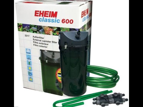 Как собрать внешний аквариумный фильтр Eheim classic 600
