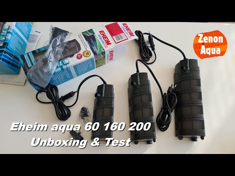 Eheim aqua 60 160 200 filtry wewnętrzne narożne Unboxing & Test