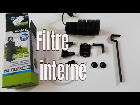 Filtre interne aquarium . AQUAEL PAT mini    idéal pour crevettes .( TUTO ) .UNBOXING .