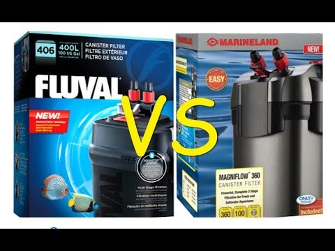 Fluval 406 VS Marineland 360,  Aquariums canister filters