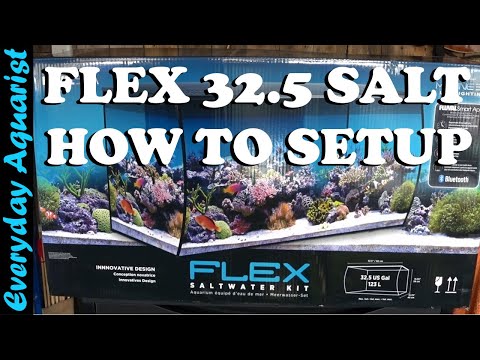 FLUVAL FLEX 123L 32.5 Gal SALTWATER Marine Aquarium *FULL