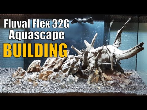 How I built my Planted Fluval Flex 32G aquarium aquascape