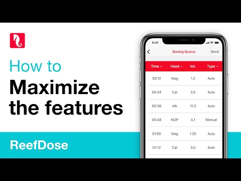 How to set the ReefDose main features