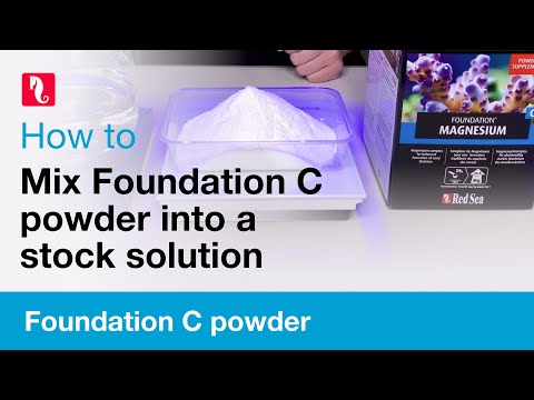 How to mix Foundation C powder into a stock solution