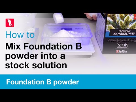 How to mix Foundation B powder into a stock solution