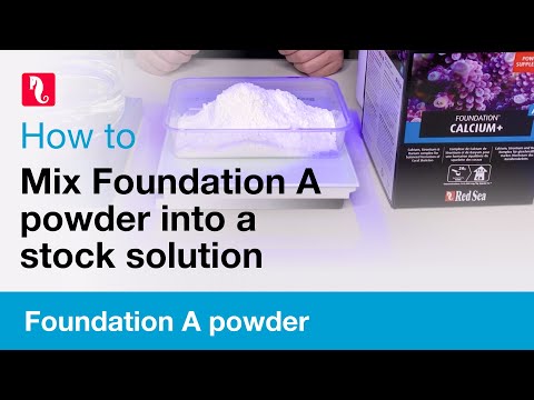 How to mix Foundation A powder into a stock solution