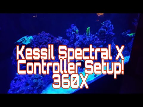 Kessil 360x Spectral X controller set up. Acclimation and lunar mode explained.
