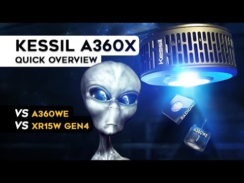 Kessil A360X Tuna Blue Review and Unboxing vs Radion XR15W G4 Pro vs A360WE Tuna Blue