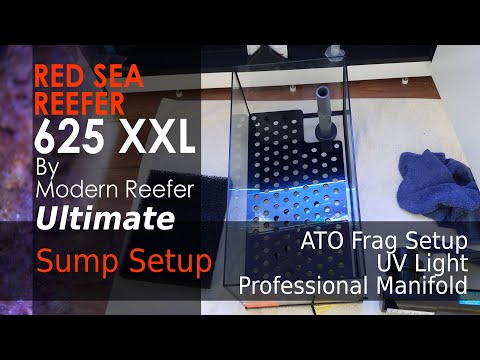 Professional Red Sea Reefer Sump Setup including Manifold, ATO Frag Tank and UV setup