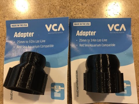 Red Sea Reefer 250 | Vivid Creative Aquatics 3D Printer Red Sea Reefer Loc-Line Adapter