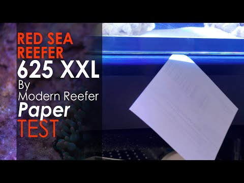 Red Sea Reefer Paper Test on the 625XXL