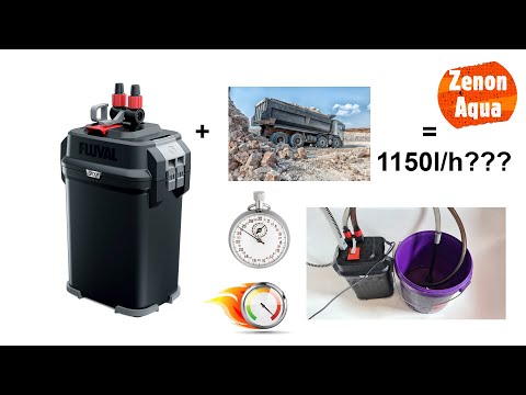 Test Hagen Fluval 307 "na pusto" ,+media czy będzie 1150 l/h???