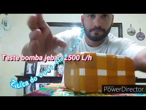 Bomba Jebao e hidraulica do overflow