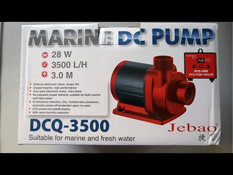 Jebao DCQ-3500. Cambiamos la bomba de subida del acuario marino.