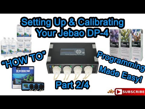 Jebao DP-4 Doser (Setting up & Calibrating) Video 2 of 4