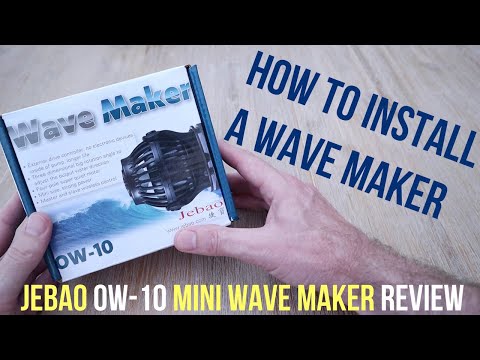 Setup aquarium wave maker JEBAO OW-10 mini wave maker review and installation. Jebao wave maker.