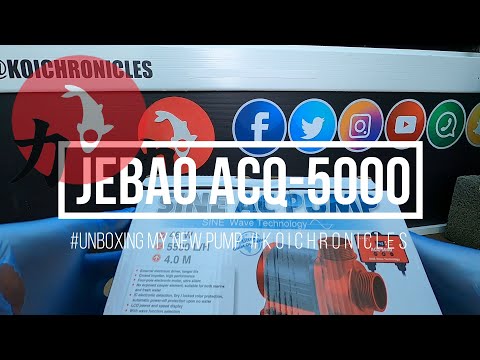 Unboxing JEBAO ACQ-5000 Submersible Pond Pump **AQUARIUM VARIABLE FLOW KOI MARINE FISH***