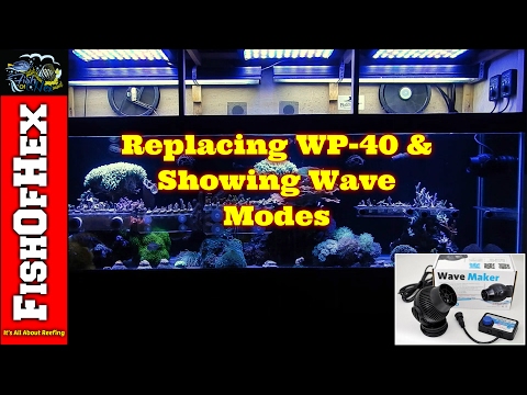 Unboxing & Replacing Jebao WP-40 Powerhead | Showing Wave Modes