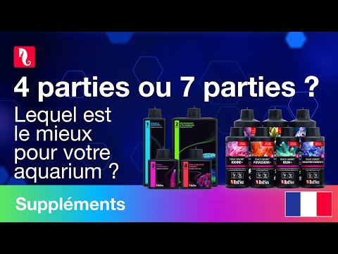 Programmes de supplémentation Red Sea en 4 ou en 7 parties ?