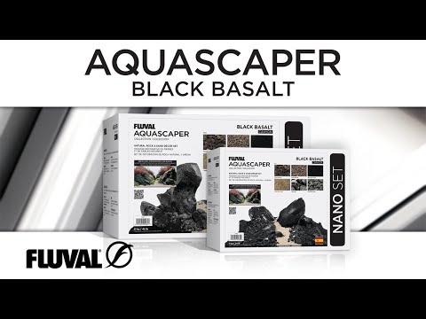 FLUVAL AQUASCAPER COLLECTION | Black Basalt Décor Set