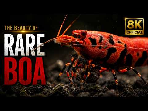 The Beauty of Rare Caridina Boa Shrimp | 8K UHD Macro